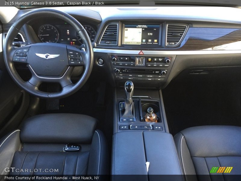 Caspian Black / Black 2015 Hyundai Genesis 3.8 Sedan