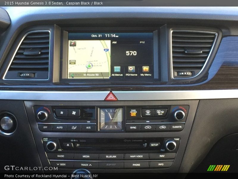 Caspian Black / Black 2015 Hyundai Genesis 3.8 Sedan