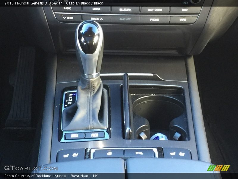 Caspian Black / Black 2015 Hyundai Genesis 3.8 Sedan