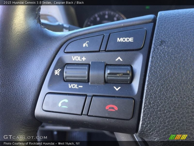 Caspian Black / Black 2015 Hyundai Genesis 3.8 Sedan