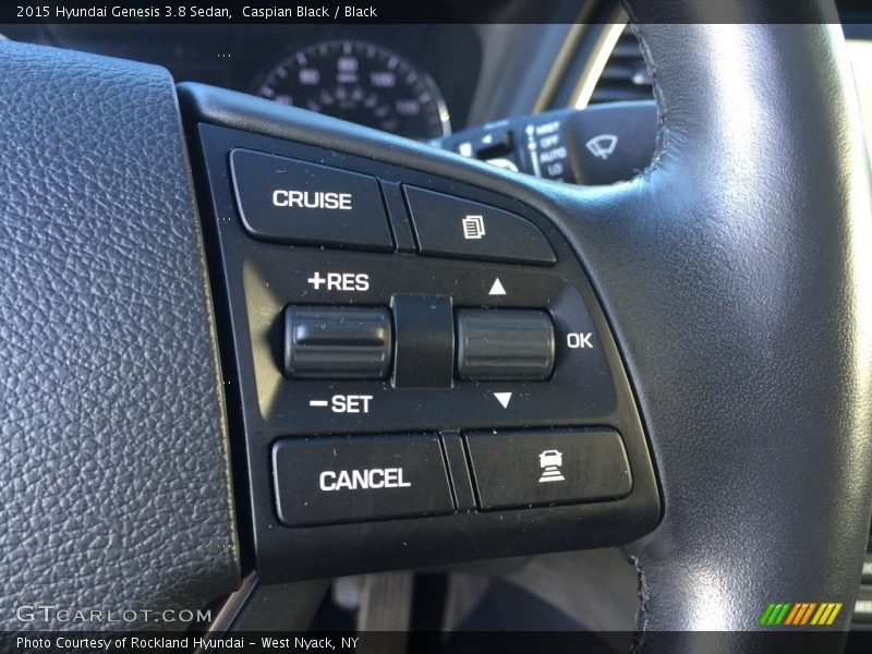 Caspian Black / Black 2015 Hyundai Genesis 3.8 Sedan