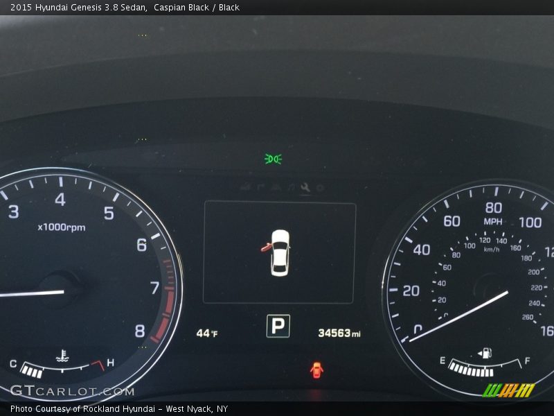 Caspian Black / Black 2015 Hyundai Genesis 3.8 Sedan