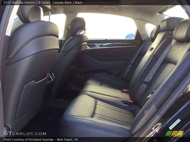Caspian Black / Black 2015 Hyundai Genesis 3.8 Sedan
