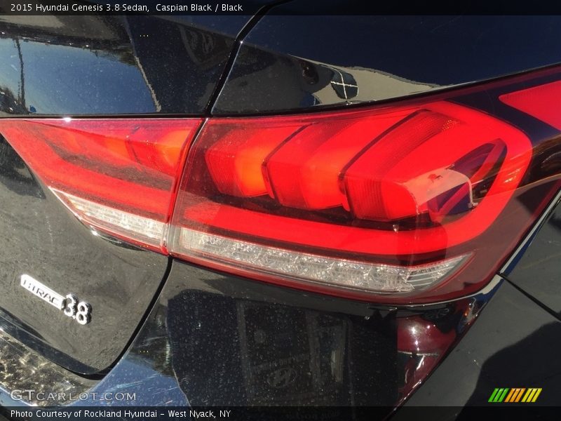 Caspian Black / Black 2015 Hyundai Genesis 3.8 Sedan