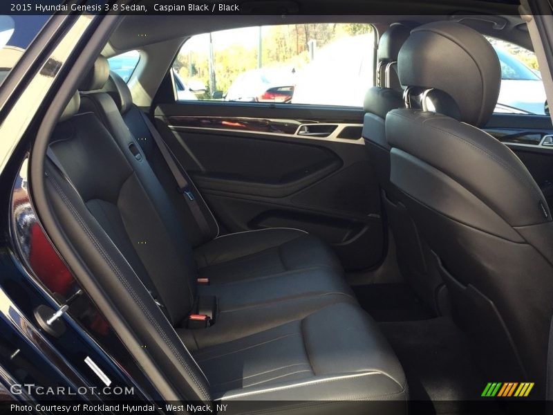 Caspian Black / Black 2015 Hyundai Genesis 3.8 Sedan