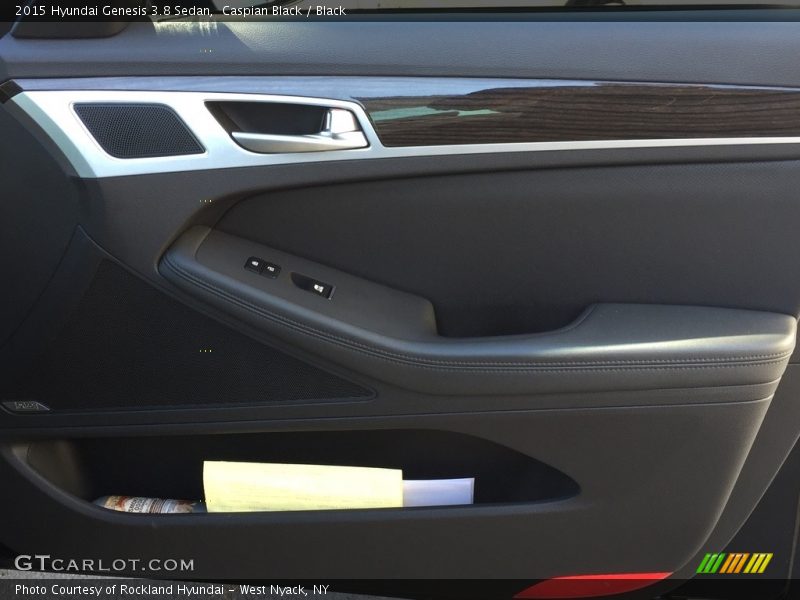 Caspian Black / Black 2015 Hyundai Genesis 3.8 Sedan