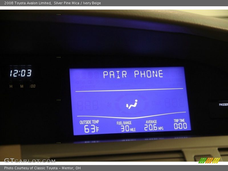Silver Pine Mica / Ivory Beige 2008 Toyota Avalon Limited