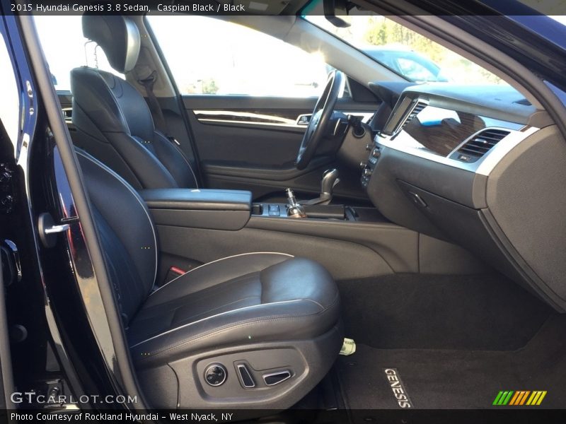 Caspian Black / Black 2015 Hyundai Genesis 3.8 Sedan