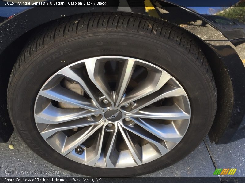Caspian Black / Black 2015 Hyundai Genesis 3.8 Sedan