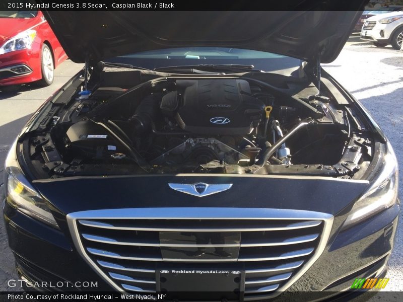 Caspian Black / Black 2015 Hyundai Genesis 3.8 Sedan