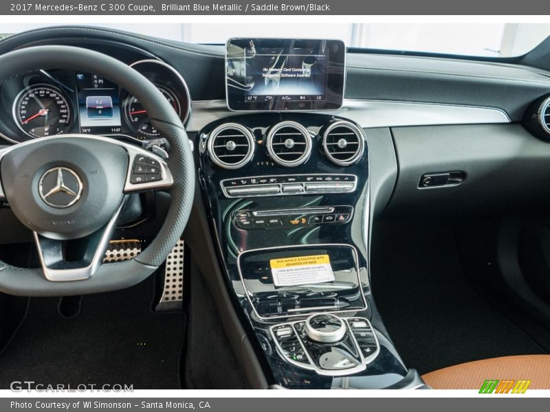 Brilliant Blue Metallic / Saddle Brown/Black 2017 Mercedes-Benz C 300 Coupe