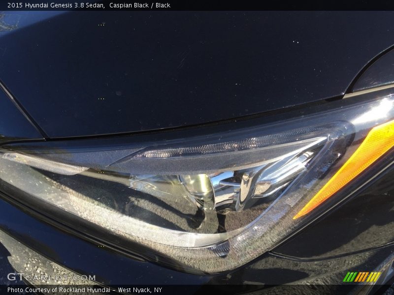 Caspian Black / Black 2015 Hyundai Genesis 3.8 Sedan