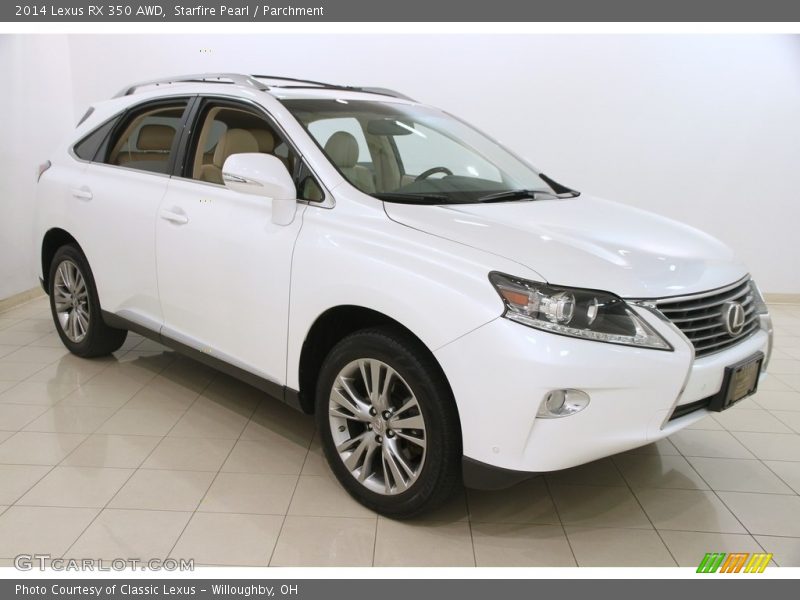 Starfire Pearl / Parchment 2014 Lexus RX 350 AWD
