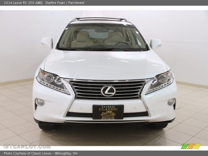 Starfire Pearl / Parchment 2014 Lexus RX 350 AWD