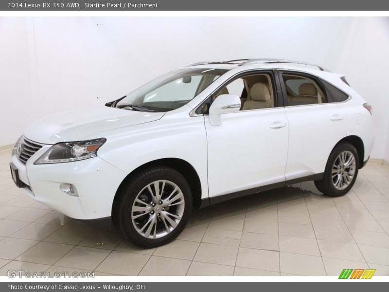 Starfire Pearl / Parchment 2014 Lexus RX 350 AWD