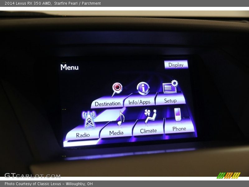 Starfire Pearl / Parchment 2014 Lexus RX 350 AWD