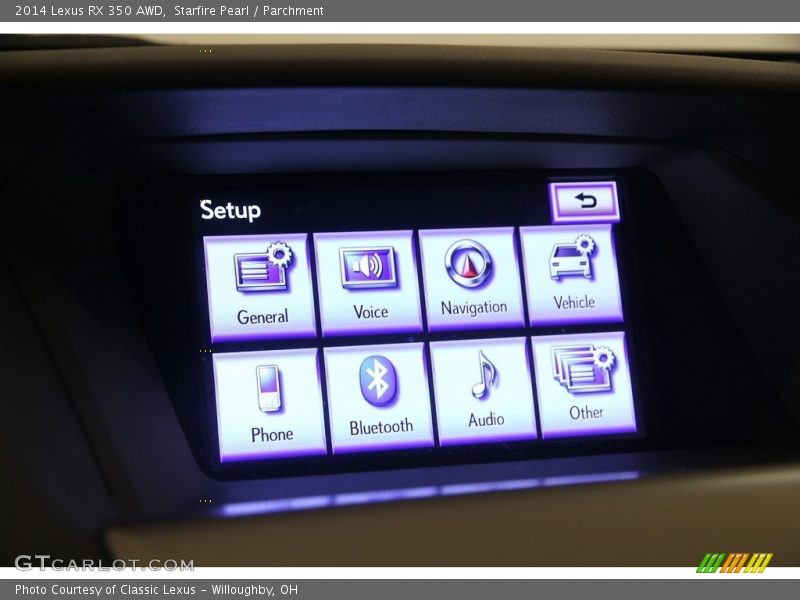 Starfire Pearl / Parchment 2014 Lexus RX 350 AWD