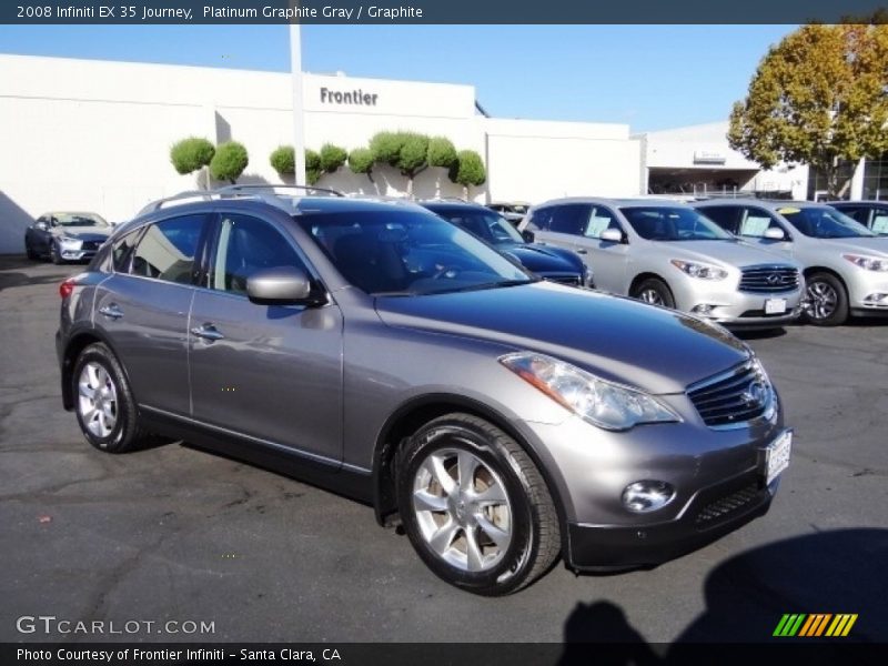 Platinum Graphite Gray / Graphite 2008 Infiniti EX 35 Journey