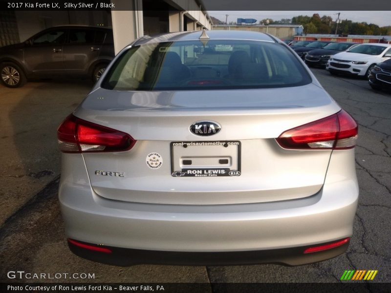 Silky Silver / Black 2017 Kia Forte LX