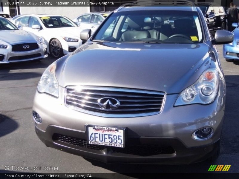 Platinum Graphite Gray / Graphite 2008 Infiniti EX 35 Journey