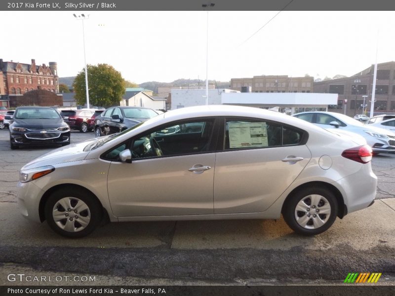 Silky Silver / Black 2017 Kia Forte LX