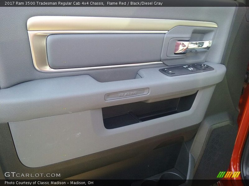 Flame Red / Black/Diesel Gray 2017 Ram 3500 Tradesman Regular Cab 4x4 Chassis