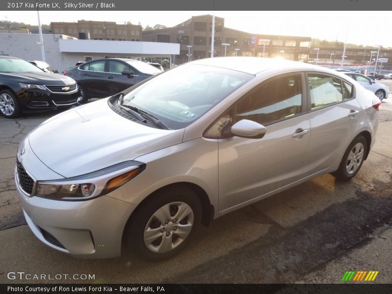 Silky Silver / Black 2017 Kia Forte LX