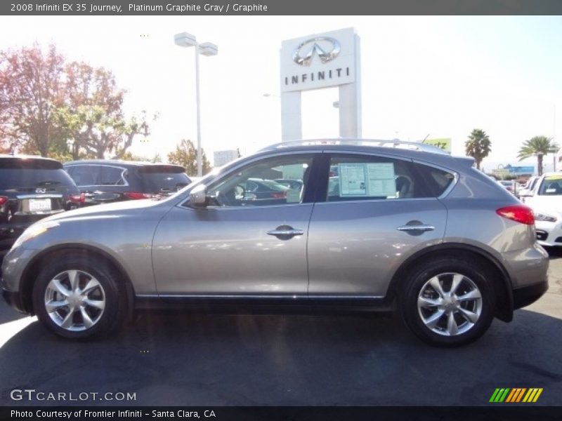 Platinum Graphite Gray / Graphite 2008 Infiniti EX 35 Journey