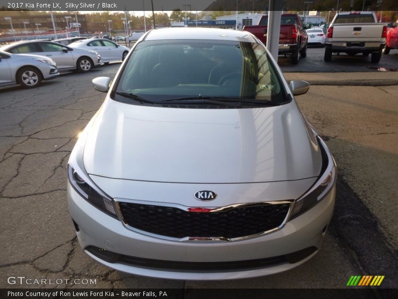 Silky Silver / Black 2017 Kia Forte LX