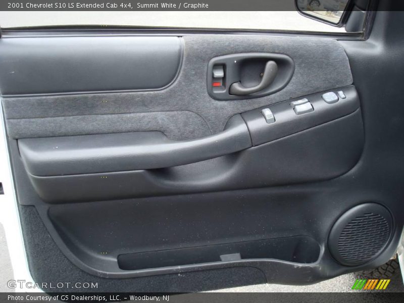 Summit White / Graphite 2001 Chevrolet S10 LS Extended Cab 4x4