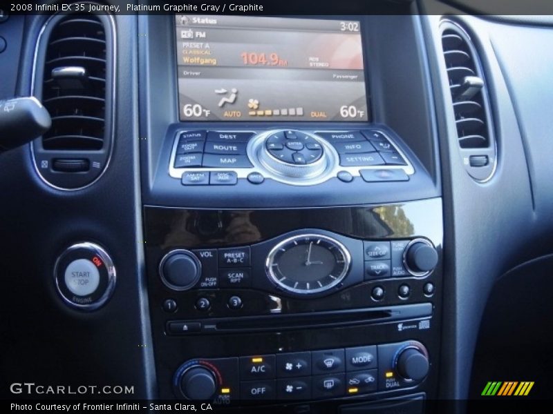 Platinum Graphite Gray / Graphite 2008 Infiniti EX 35 Journey
