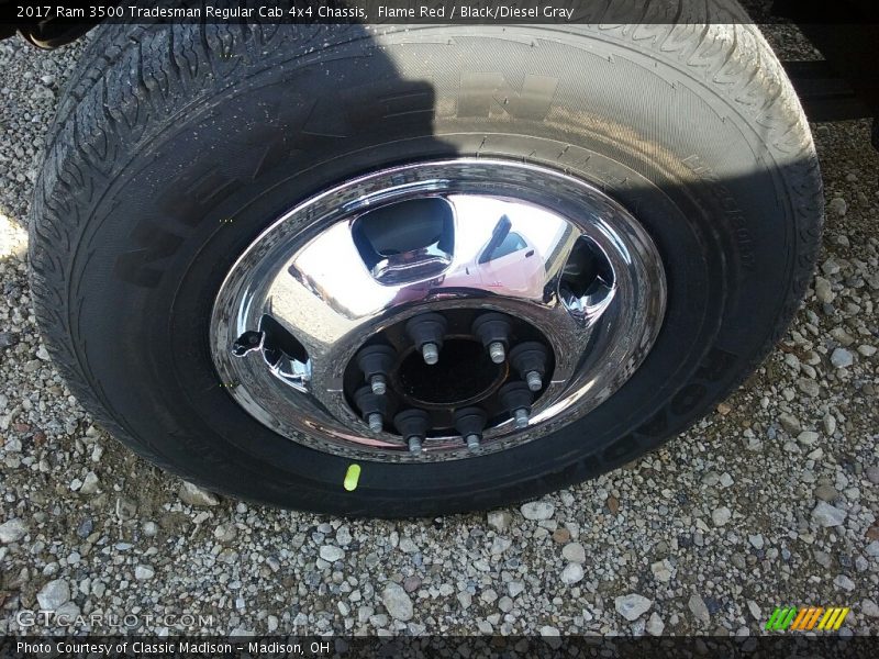 Flame Red / Black/Diesel Gray 2017 Ram 3500 Tradesman Regular Cab 4x4 Chassis