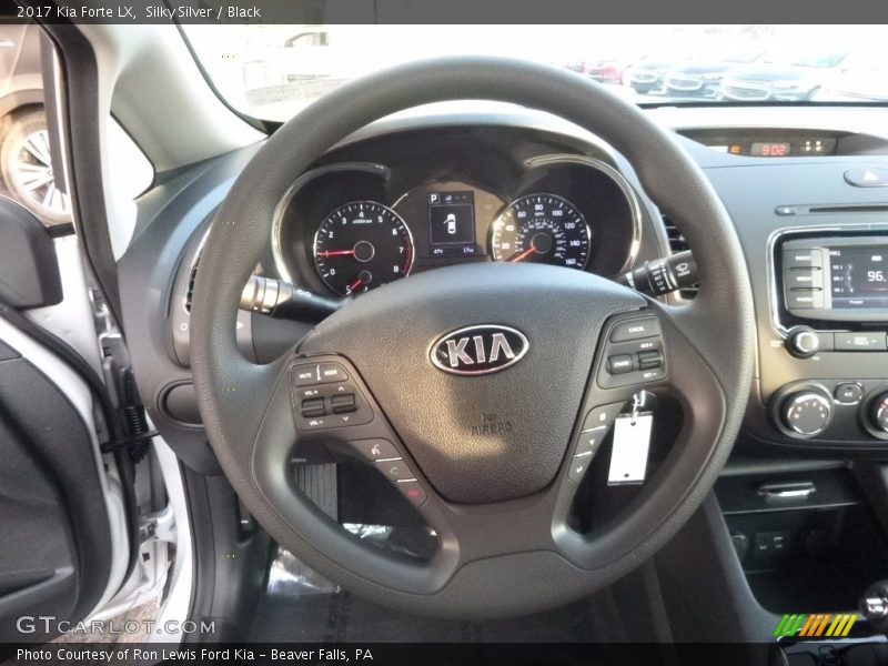Silky Silver / Black 2017 Kia Forte LX