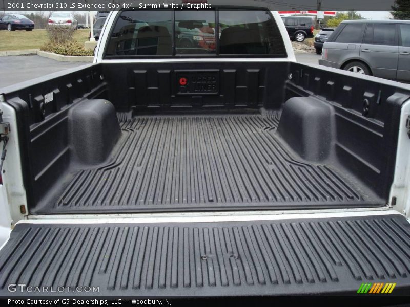 Summit White / Graphite 2001 Chevrolet S10 LS Extended Cab 4x4