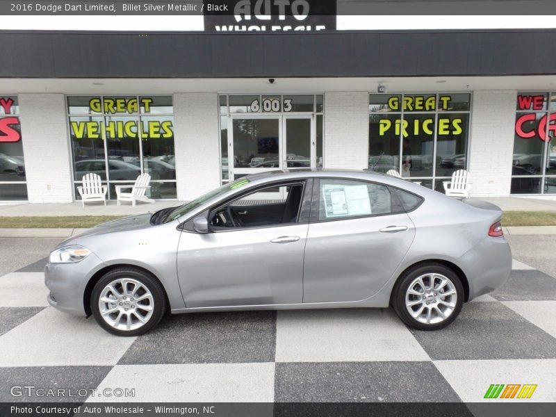 Billet Silver Metallic / Black 2016 Dodge Dart Limited