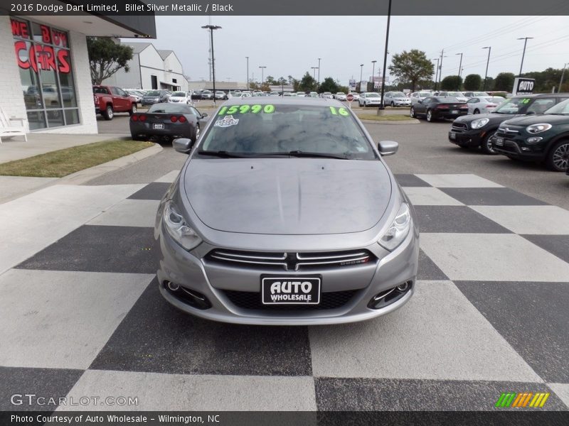 Billet Silver Metallic / Black 2016 Dodge Dart Limited