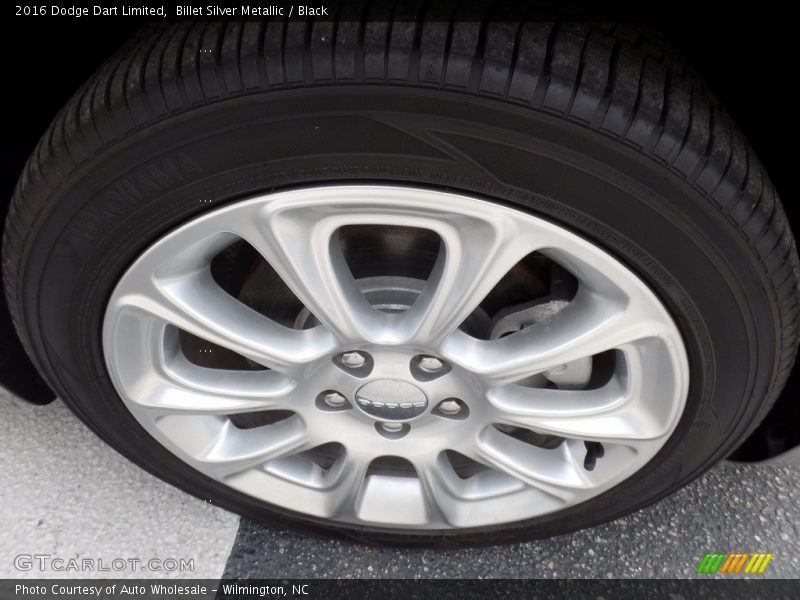 Billet Silver Metallic / Black 2016 Dodge Dart Limited