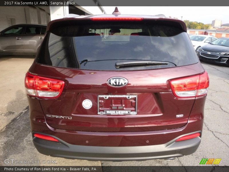 Sangria / Black 2017 Kia Sorento LX AWD