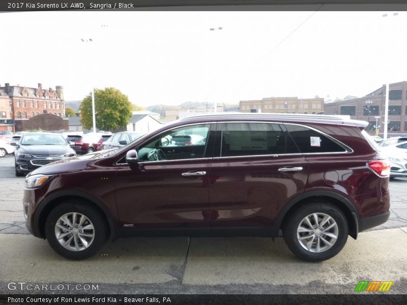 Sangria / Black 2017 Kia Sorento LX AWD