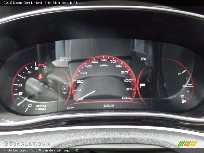 Billet Silver Metallic / Black 2016 Dodge Dart Limited