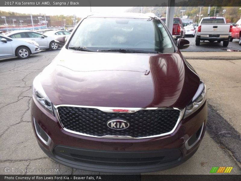 Sangria / Black 2017 Kia Sorento LX AWD