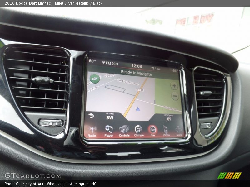 Billet Silver Metallic / Black 2016 Dodge Dart Limited