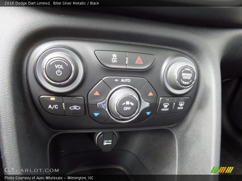 Billet Silver Metallic / Black 2016 Dodge Dart Limited