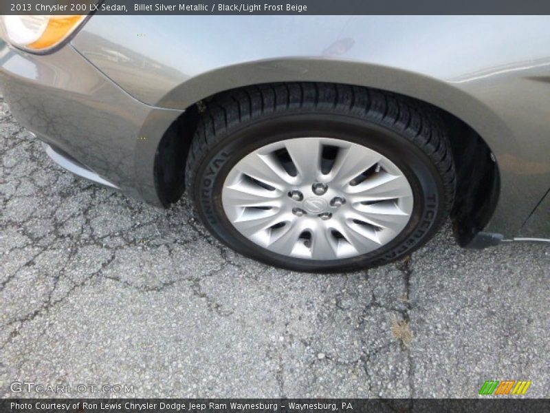 Billet Silver Metallic / Black/Light Frost Beige 2013 Chrysler 200 LX Sedan