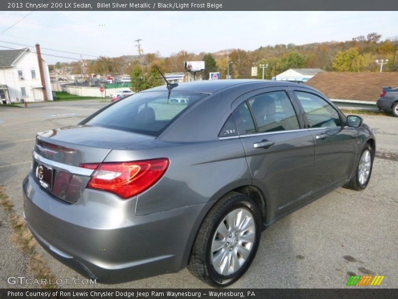 Billet Silver Metallic / Black/Light Frost Beige 2013 Chrysler 200 LX Sedan