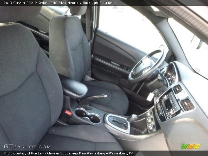 Billet Silver Metallic / Black/Light Frost Beige 2013 Chrysler 200 LX Sedan
