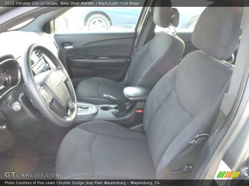 Billet Silver Metallic / Black/Light Frost Beige 2013 Chrysler 200 LX Sedan