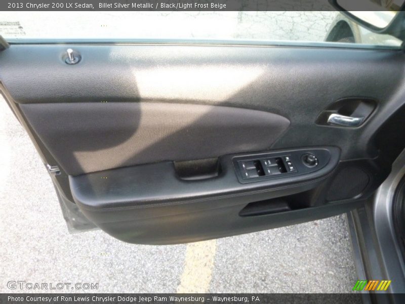 Billet Silver Metallic / Black/Light Frost Beige 2013 Chrysler 200 LX Sedan