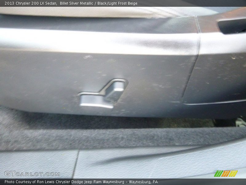Billet Silver Metallic / Black/Light Frost Beige 2013 Chrysler 200 LX Sedan