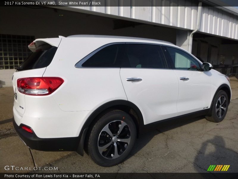 Snow White Pearl / Black 2017 Kia Sorento EX V6 AWD